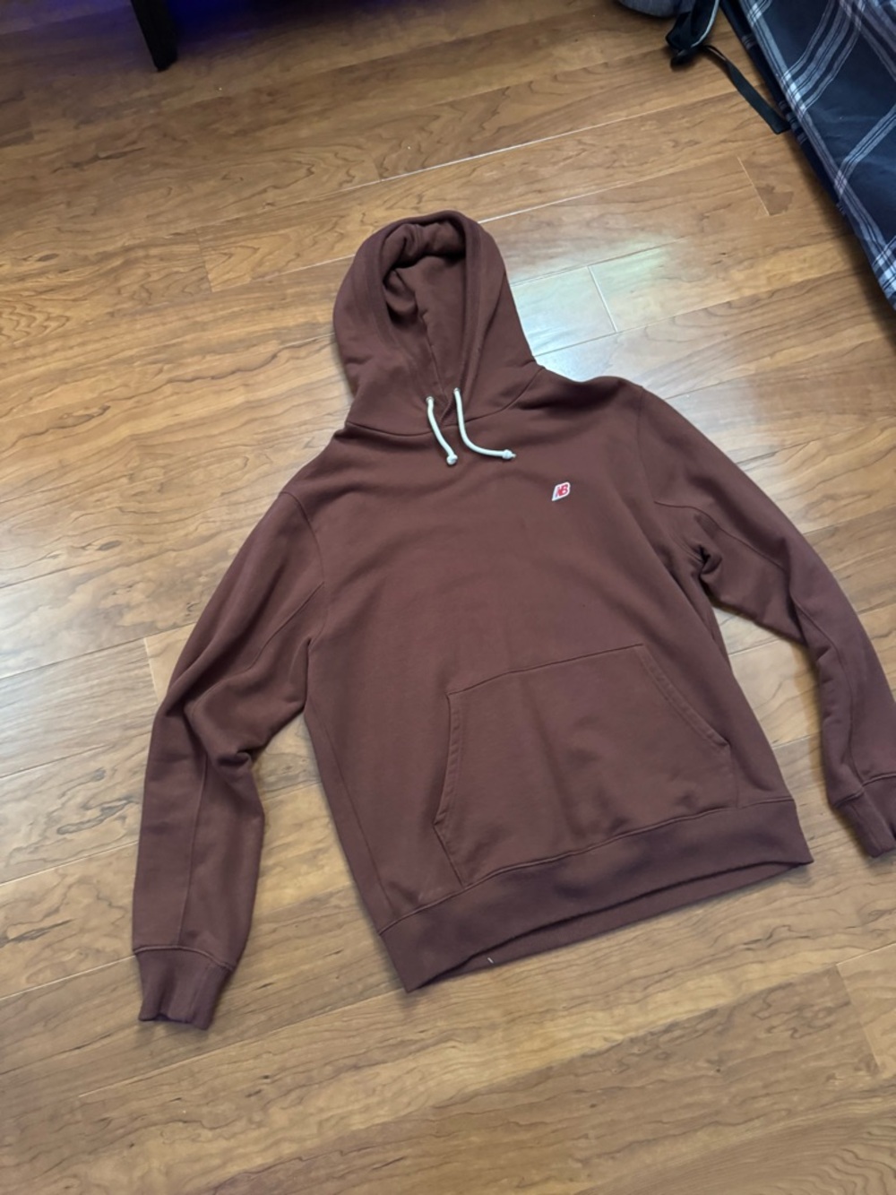 Men's New Balance Made In America Brown Pullover Hoodie -